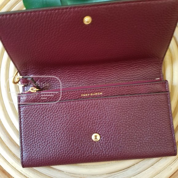 IMPERIAL GARNET TORY BURCH SMART PHONE WALLET WRISTLET PURPLE PLUM BRAND NEW - Picture 6 of 7